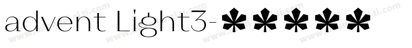 advent Light3字体转换